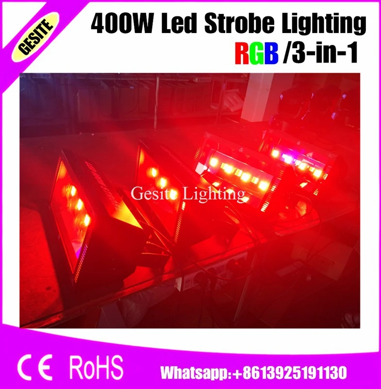 2pcs/lot RGB 400W RGB Stage Musical Instrument 3in1 LED light for dj