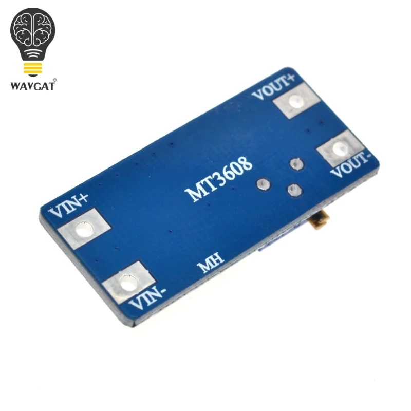WAVGAT 5PCS MT3608 DC-DC Step Up Converter Booster Power Supply Module Boost Step-up Board MAX output 28V 2A For Arduino