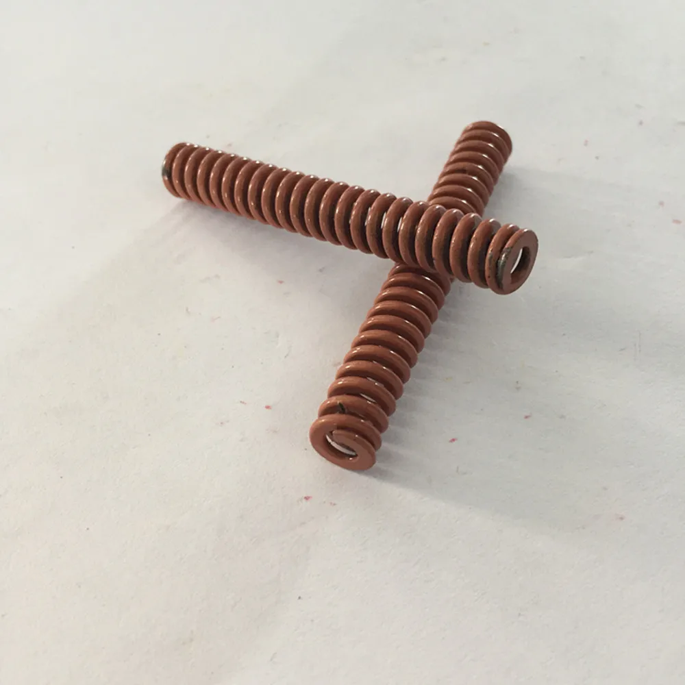 2 шт. коричневая Сверхтяжелая компрессионная пружина 8x4x20/30/50/80/90/100 мм
