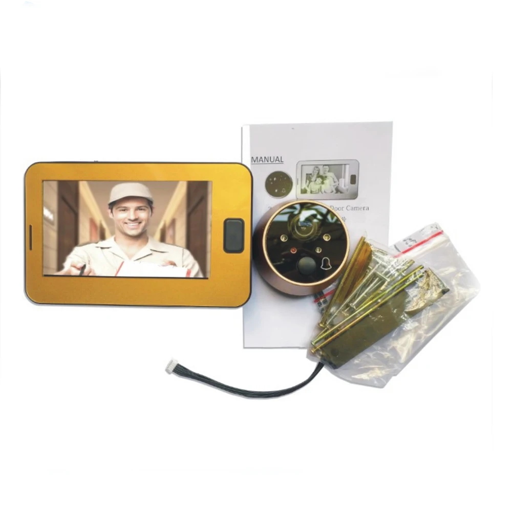 Video Doorbell System Door Intercom Phone 4.3 Inch Weatherproof Night Vision Outdoor Camera And Indoor Monitor Unit