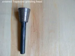 6mm shank Trapezoid shape diamond sintered carving and grinding disc for stone carving and grinding