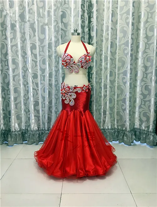 Bellydance oriental bụng ấn độ gypsy nhảy múa trang phục trang phục quần áo bra chuỗi vành đai scarf nhẫn váy dress thiết lập phù hợp với 605