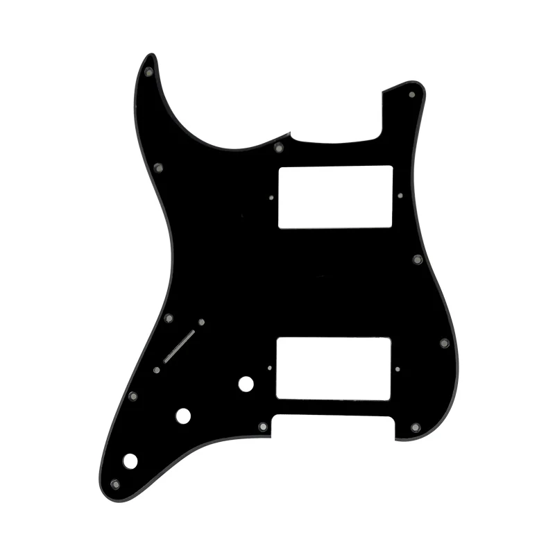 Pleroo Custom Guitar Pickguard - For FD Strat Left Handed 11 Screw Holes HH PAF Humbucker Scratch Plate Various Color Choice