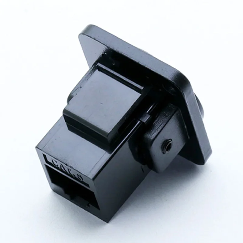 Conector de soquete fêmea para painel, 10 tamanhos de entrada fêmea rj45 8p8c rj45 e cat6, adaptador de rede ethernet, conector modular de extensão de interface