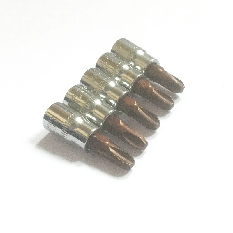

5pcs/set 1/4" Socket Joint Cross PH3 Screwdriver Head High Quality CR-V Phillips Screwdrivers Bit Set Hand Tool Set