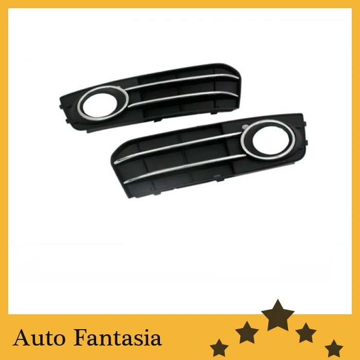 

Front fog light grille with chrome line accent - for Audi a4 b8