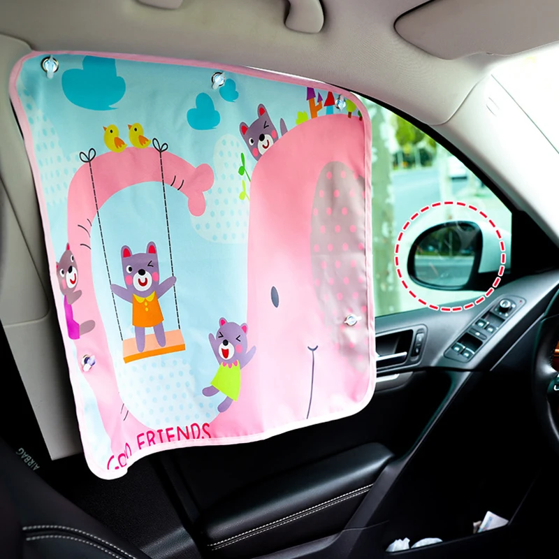 Dropshipping Car Windshield Sun Shade Curtains Car Rear Side Window Visor UV Protection Cover Sun Blocking Stroller Accessories