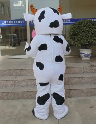 New Adult Best Sale Christmas Cow Fancy Cartoon Mascot Costume Christmas Fancy Dress Halloween Mascot Costume