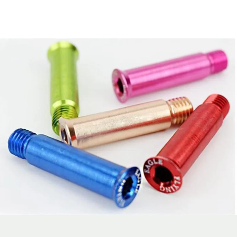 Free shipping roller skates accessories colorful axles screws AL axle 6 pcs / lot