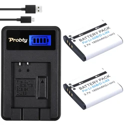 Battery (X2) & LCD Slim USB Charger for Olympus LI-50B Li50B and SZ-10 SZ-12 SZ-15 SZ-16 HIS Sz-20 SZ-30MR SZ31MR iHS TG-610