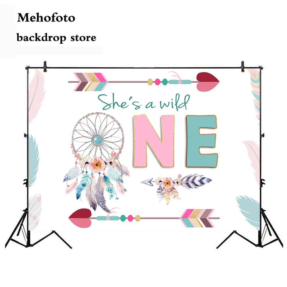 

Newborn Baby Shower Wild One Photography Backdrop Birthday Party Decoration Photo Background Computer Printed 143