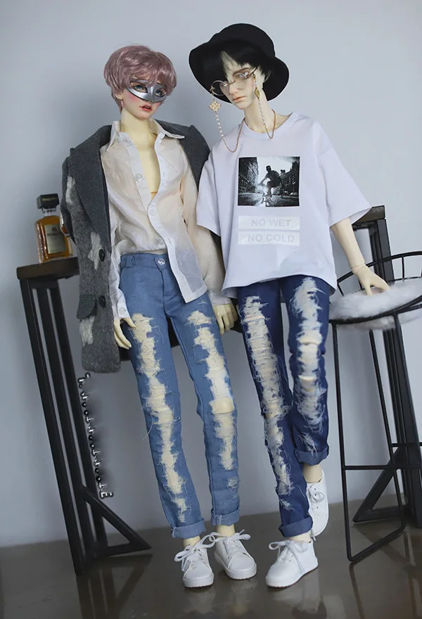 1/4 1/3 scale BJD Shredded jeans clothing accessories for BJD/SD SSDF ID75 doll,Not included doll and accessories 18D2745