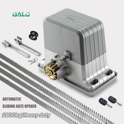 Operador automático de puerta corredera, Motor de AC220V/110V, 1800kg, como motor de cierre de puerta (sensor, botón, lámpara, opcional)