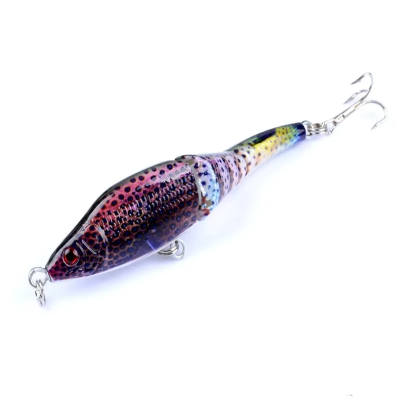 1Pcs Classic Multi-section Painting Minnow 9.5cm/8.9g Crankbait Hard Bait Artificial Isca Wobble Painted Bass Carp Fishing