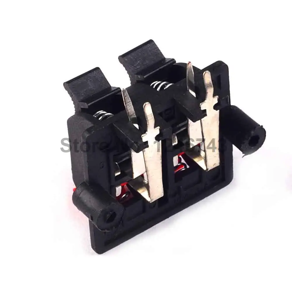 5PCS Double Row 4 Positions (side/curved foot) Connector Terminal Push in Jack Spring Load Audio Speaker Terminals