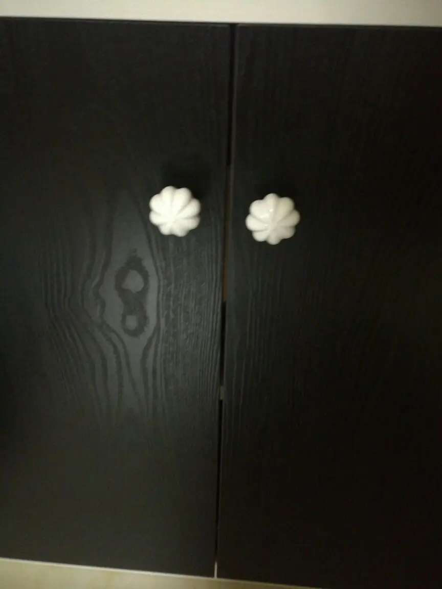 1x Rural Style Multi-color Ceramic Pumpkin Door Knob Kitchen Cabinet Cupboard Wardrobe Children Room Furniture Pulls Handles