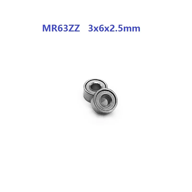 50pcs/100pcs/500pcs MR63ZZ MR63 / L-630 ZZ Miniature Deep Groove Ball Bearing 3x6x2.5mm double shielded MR63Z 3*6*2.5mm 673ZZ