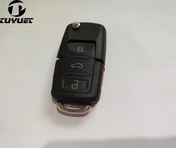 3 + 1 Red Panic Button Ersatz Flip Folding 4 Tasten Auto Schlüssel Shell Für VW Golf 4 5 6 passat B5 B6 Polo Bora Touran