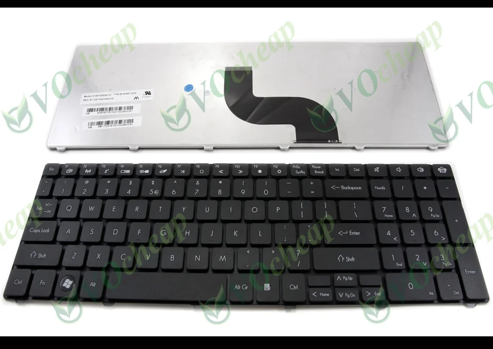 Новая американская клавиатура для ноутбука Gateway NV53A NV55C NV59C NV73A NV79C Packard Bell EasyNote TM01 TM05 TM80 TM85 TM99 LM85 LM98 Black