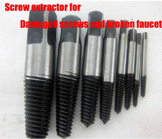 Screw Extractor Remove broken faucet Remove damaged screws 8pcs/set