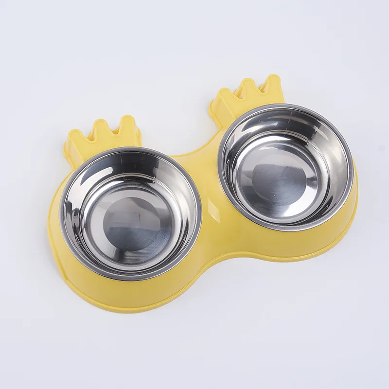 

Dog Bowl Stainless Steel Water and Food Feeder with Non-slip Pet Puppy Small Medium Dog