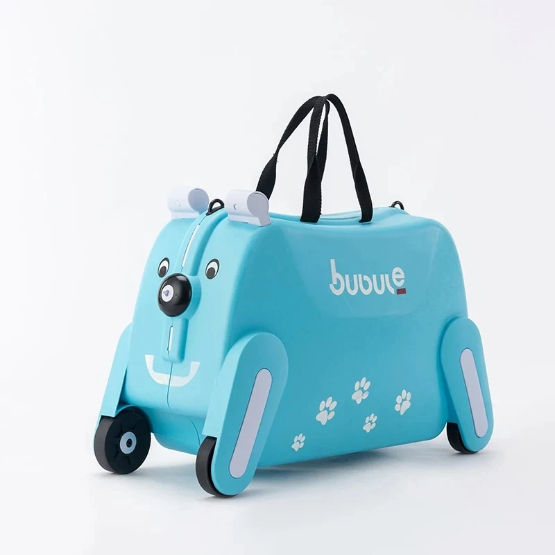 kids Creative animal locker baby Toy box rolling luggage Pull rod box Can sit to ride Travel bag trolley suitcase children gift