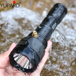 YUPARD Underwater Diving diver 50m Flashlight Torch XM-L2 LED T6 Q5 Lamp Waterproof  AAA 18650 rechargeable battery outdoor