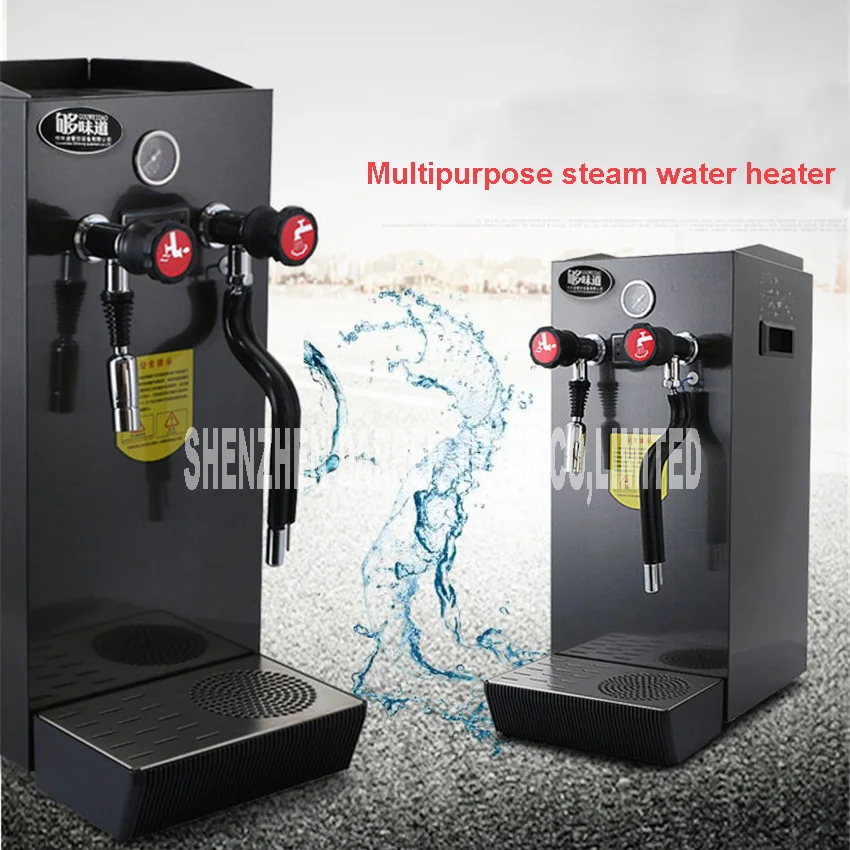 8L Coffee Milk Foam Machine Commercial Stainless Steel Steam Water Boiling Machine Steam Coffee Maker Hot ZX-200A 2200W 220V