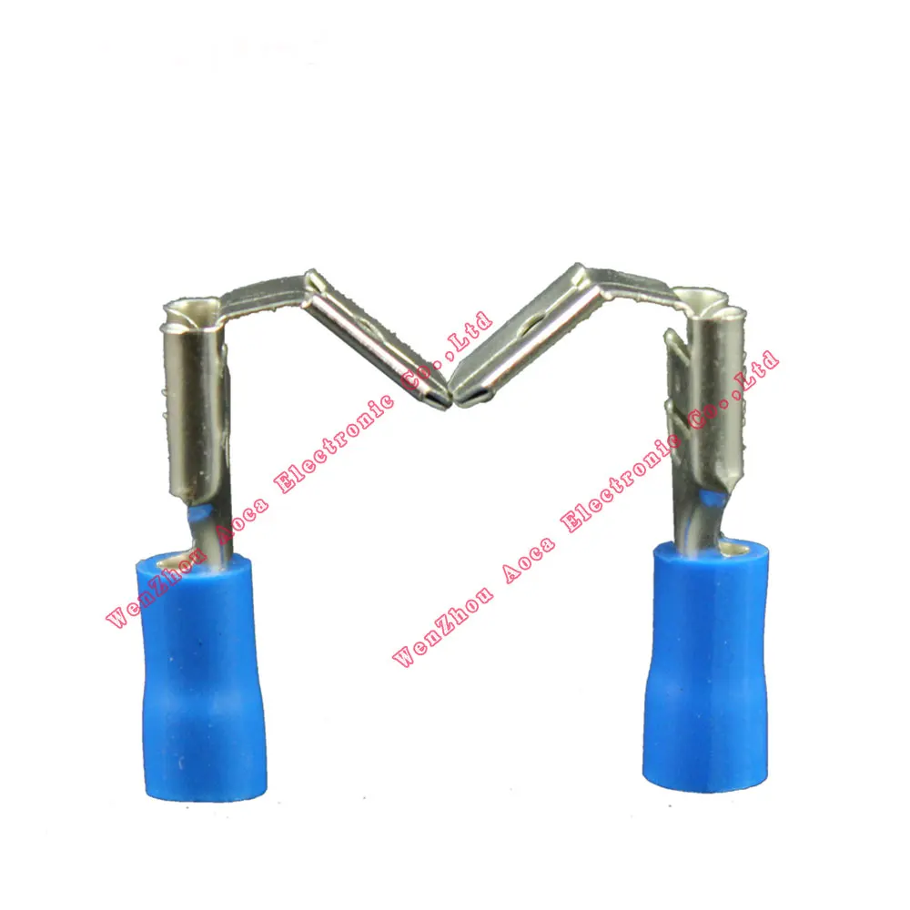 

PBDD2-250 1000Pcs/Pack Pre-Insulating Shoulder Shaped Joints Male Female Terminal Lugs