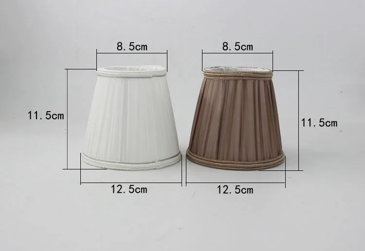 Dia 12.5cm japanese wall lamp shades decorative , fabric lampshade chandelier, Clip on