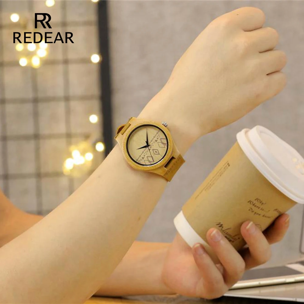 High Quality Couples Wood Watches Without Logo Leather Strap Watch Men Luxury Handmade Quartz Wristwatch For Boy