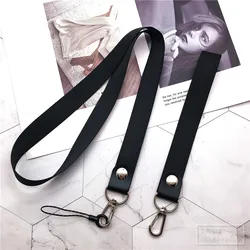 Correa para el cuello con cordón para portatarjetas de identificación con cordones negros, cuerdas para el cuello de oficina/correa para cámara USB, MP3, bricolaje, cuerda para colgar en el teléfono