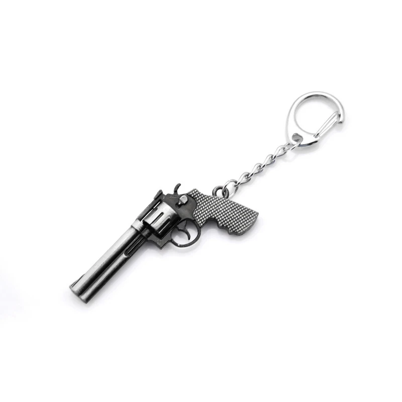 Original Hot Sell Counter Strike Revolver Guns Keychain Men Novelty Trinket CS GO Awp Rifle Sniper Key Ring Souvenirs Gift