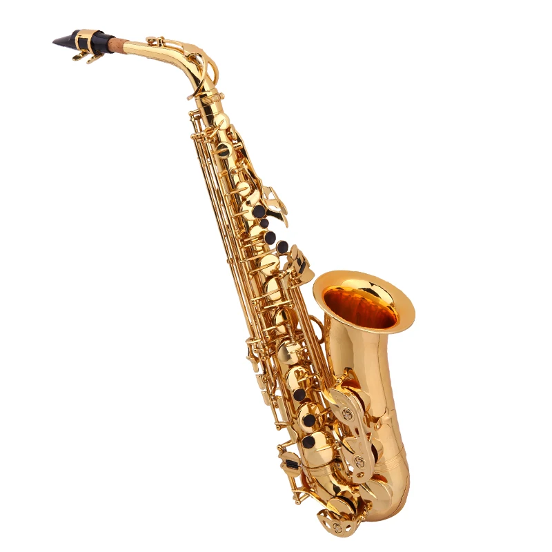 

Alto saxophone paint golden flower, students alto saxophone