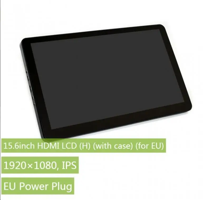 

15.6inch HDMI LCD (H) (with case) (for EU) IPS, 1920x1080, Capacitive Touch Screen LCD Supports Multi mini-PCs, Multi Systems