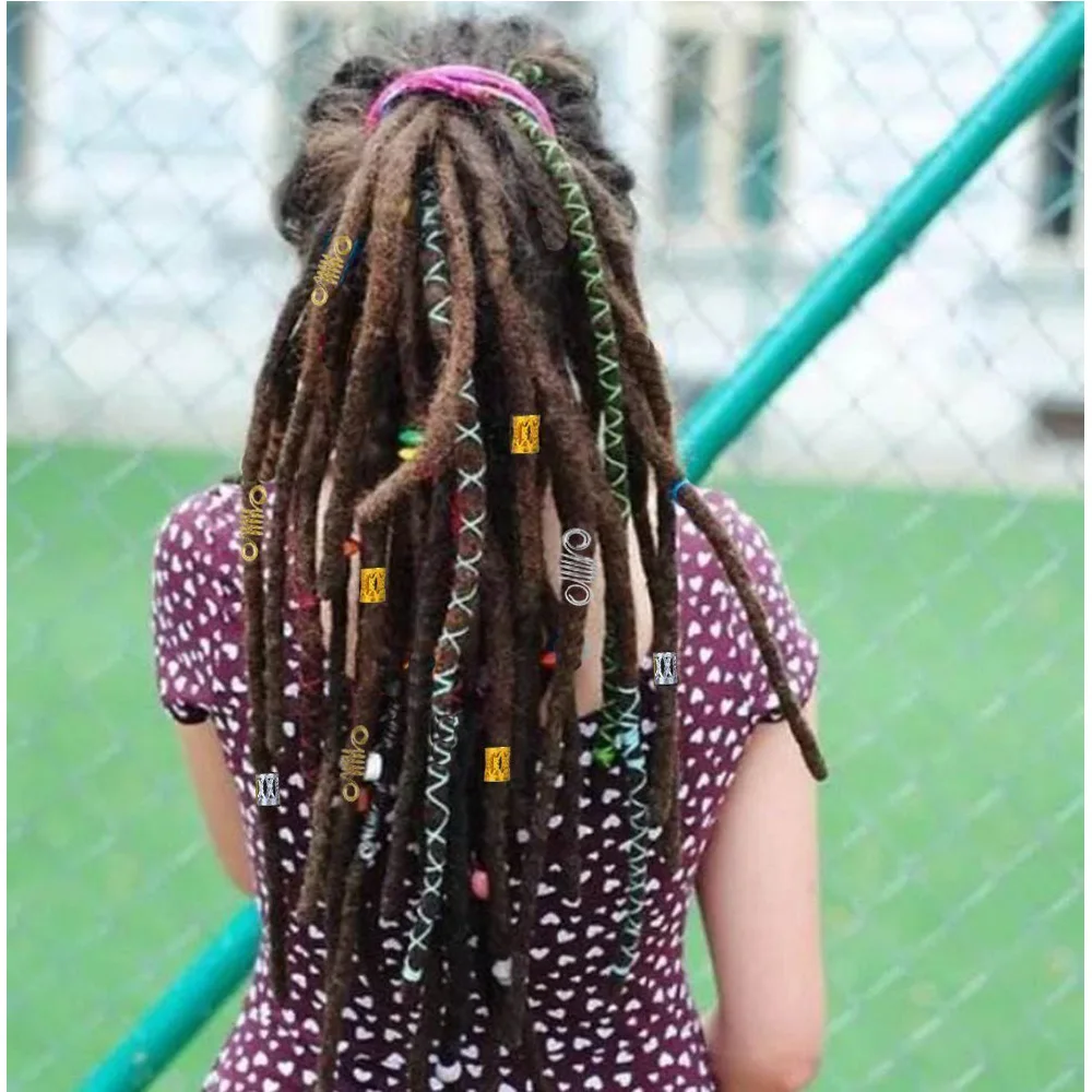 179 teile/los Dreadlock Ringe haar braid Haar perlen manschetten clips geflecht spirale geflecht haar verlängerung für zubehör