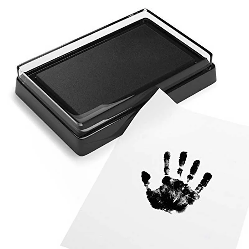 Baby Care Non-toxic Handprint Footprint Imprint Kit For Newborn Baby, Baby Care Footprint Ink Pad For Baby Shower Decor Souvenir