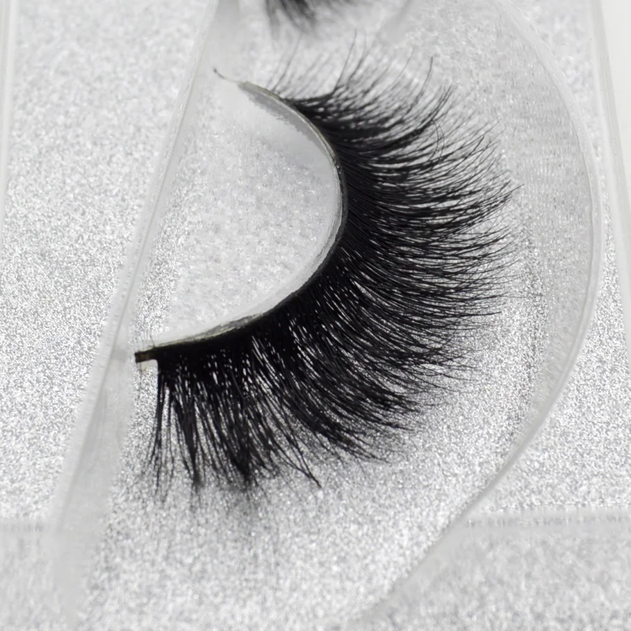 Visofree False eye lashes handmade Black Thick Soft natural sexy Extension for Beauty Makeup Giltter Packing 3D Mink Lashes A08