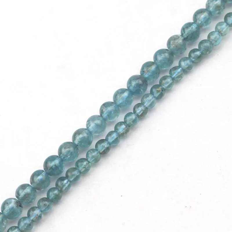 

4mm 5mm 6mm round Apatite stone beads natural gemstone beads DIY loose beads for jewelry making strand 15" wholesale !