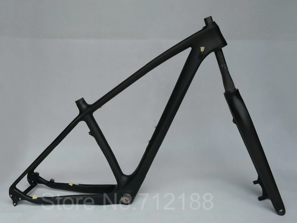 29er Carbon Matt / Glossy Mountain Bike Frame Fork 15mm Thru Axle BSA / BB30 17