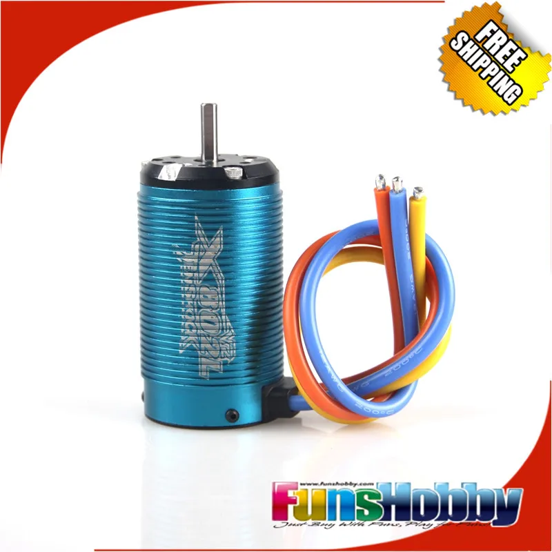 Tenshock X802L V2 1/8  6 Pole Electric Micro Brushless DC Motor For Off Road Truggy Traxxxas RC Cars. Free Shipping