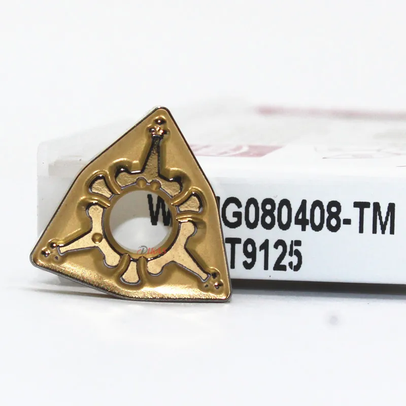 Imagem -05 - Tungaloy Externo Ferramentas de Torneamento Carboneto Inserção Torno Cortador Ferramenta Wnmg080404 08 12 tm T9125 T9025