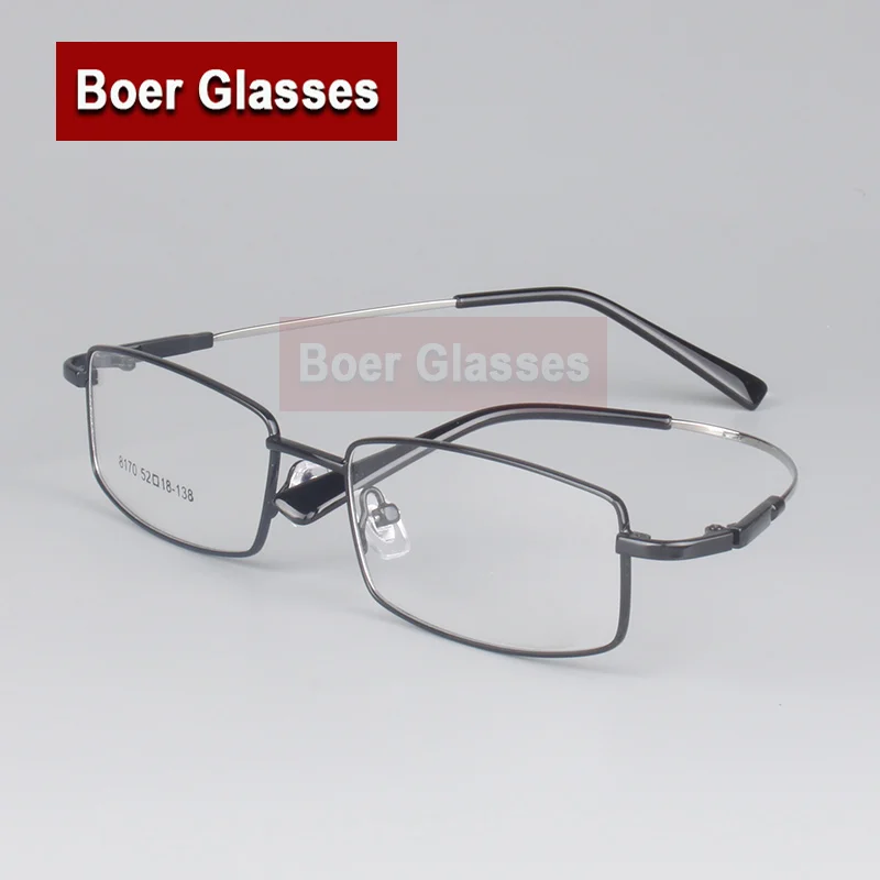 Memory Titanium Male Eyeglasses Men Frames Full Rim Eye Glasses Myopia Spectacle Optical Prescription Eyewear 8170