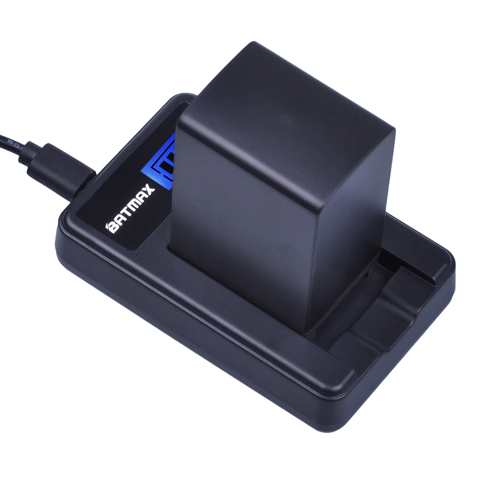 1pc BP-828 BP 828 BP828 LCD Display USB Battery Charger for Canon VIXIA GX10 HFS30 HF20 HG20 G30 G40 XA20 XA25 HFM300