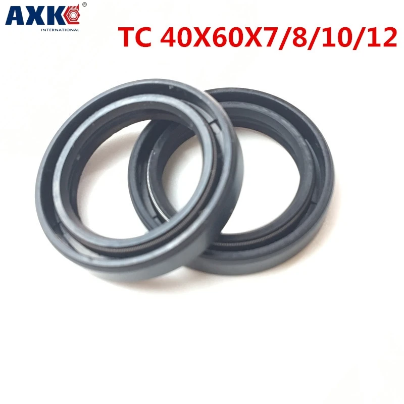 

10PCS Nitrile Rubber Skeleton Oil Seals 40x60x7/8/10/12 40x62x7/8/10/12 40x65x7/8mm TC Tape Radial Shaft NBR Gaskets Oil Sealing