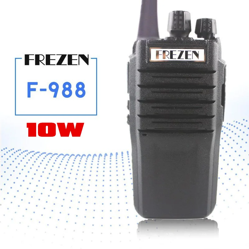 

FREZEN 10W Walkie Talkie F-998 Waterproof UHF Handheld Interphone Two Way Radio Anti-noise Big Speaker Hunting Radio Transceiver