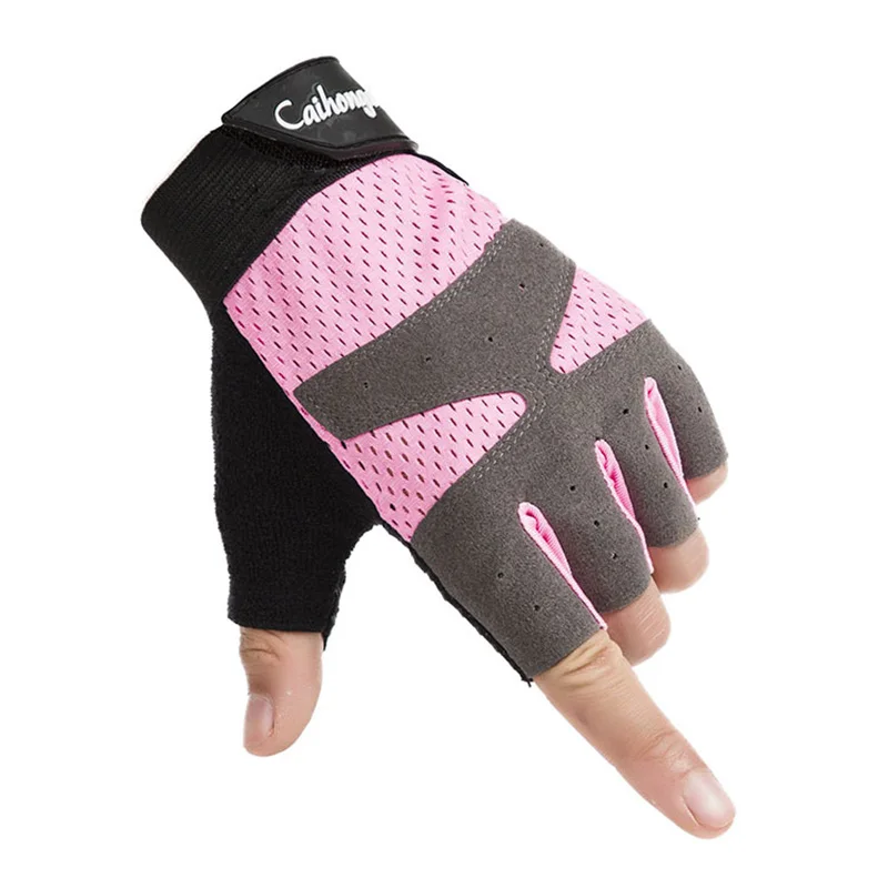 Unisex fitness gloves men dumbbell equipment horizontal bar exercise wrist cycling half finger elastic gloves Mitts D28