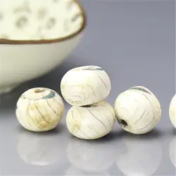 10PCS Beads Nepal Old Naga Conch Shell Hand beads for Malas Bracelets 16-18mm TSB0112