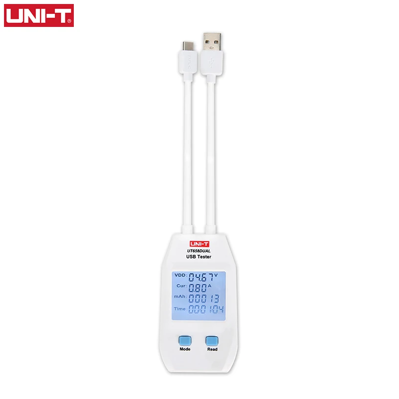 UNI-T Elektrische Usb Spanning Veiligheidstester Voltmeter Amperemeter Lader Capaciteit Meter Volt Stroom Arts Ut658c Ut658b Ut658d