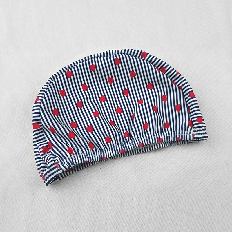 2pcs Baby Newborn Cute Swimming Caps 0-6Y Infant Cartoon Printed Swimming Hats Bathing Waterproof Caps For Children Boys Girls